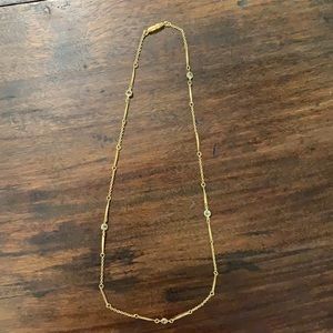 Gold and Crystal Necklace